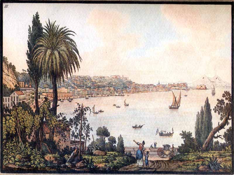 Pietro Fabris - Vista di Napoli da Posillipo